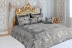 Luxury,Bedroom,In,Light,Colors,With,Golden,Furniture,Details.,Big